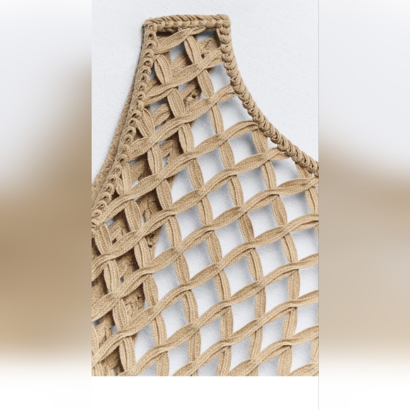 Zara Mesh Dress With Fringe - Picture 10 of 13